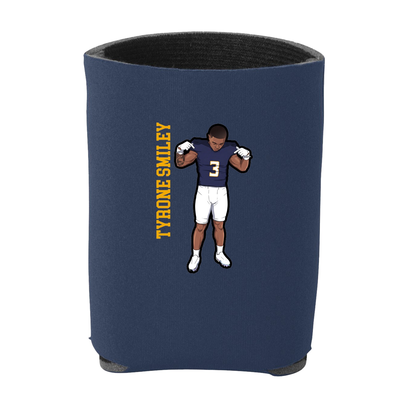 Can Holder — Name Vertical in Navy