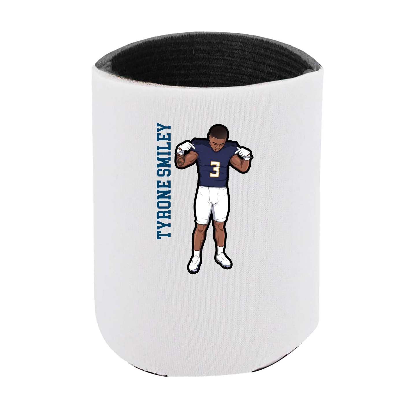 Can Holder — Name Vertical in White