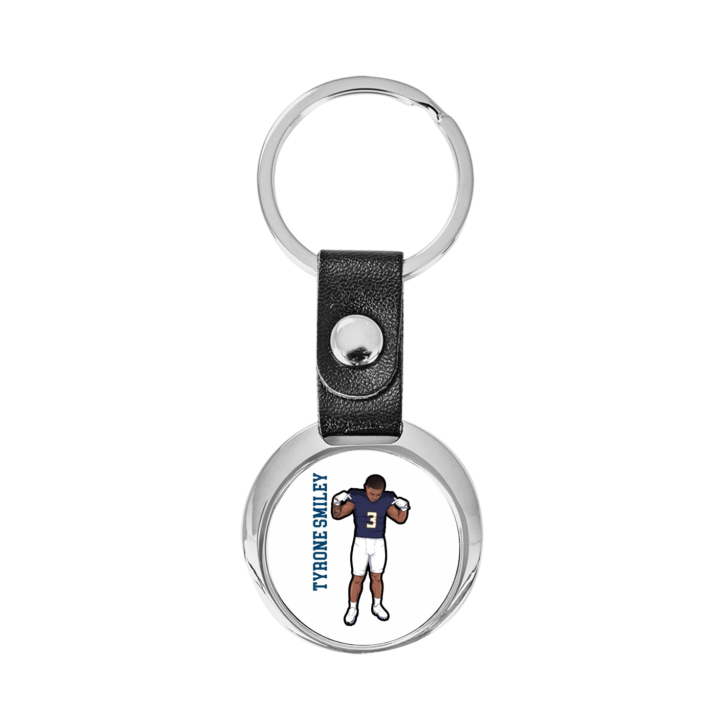 Key Chain — Name Vertical in Classic