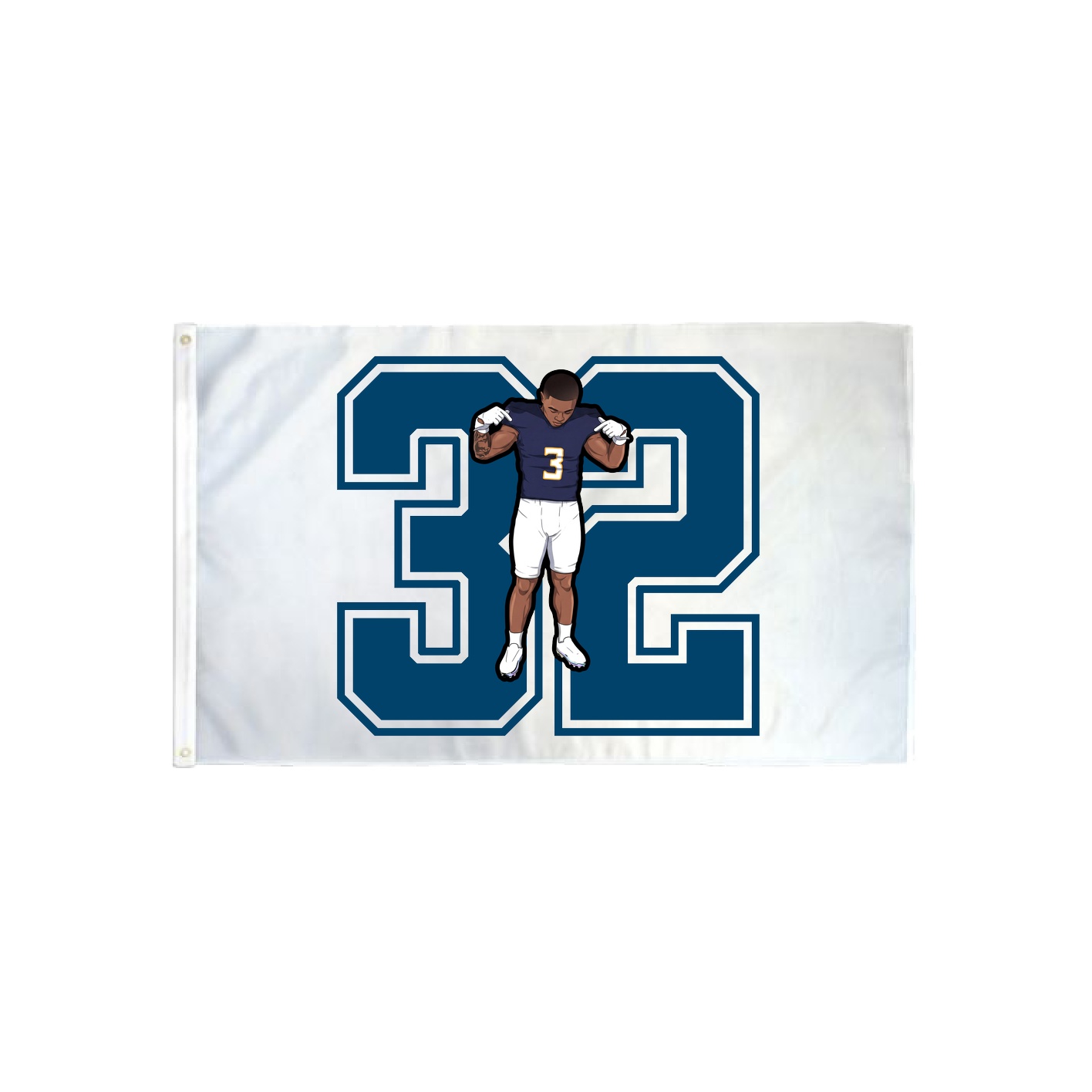 3x5 Flag — Number in Classic
