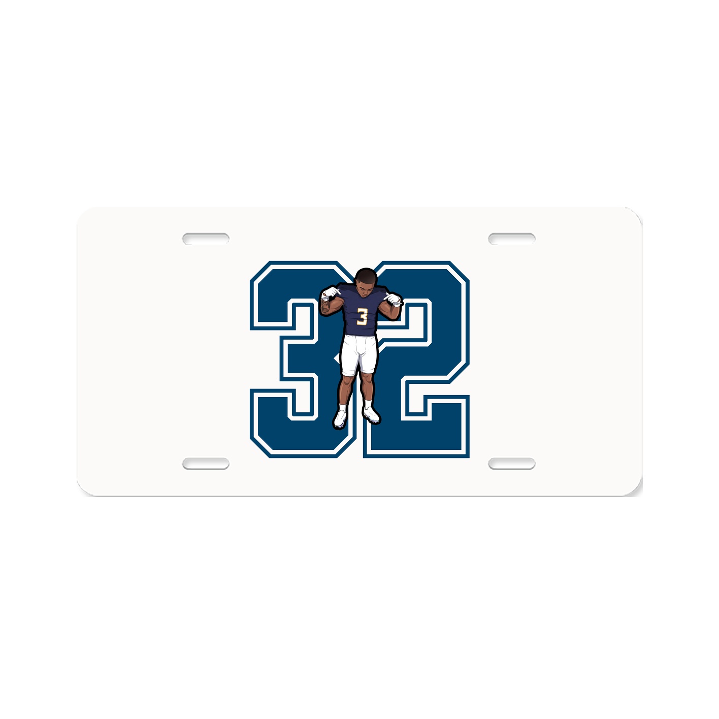 License Plate — Number in Classic