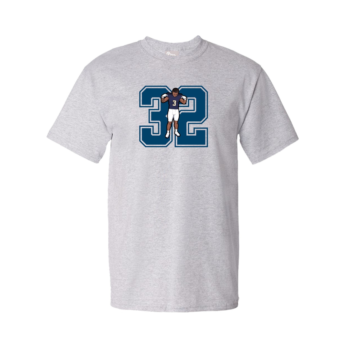Youth Tee — Number in Grey