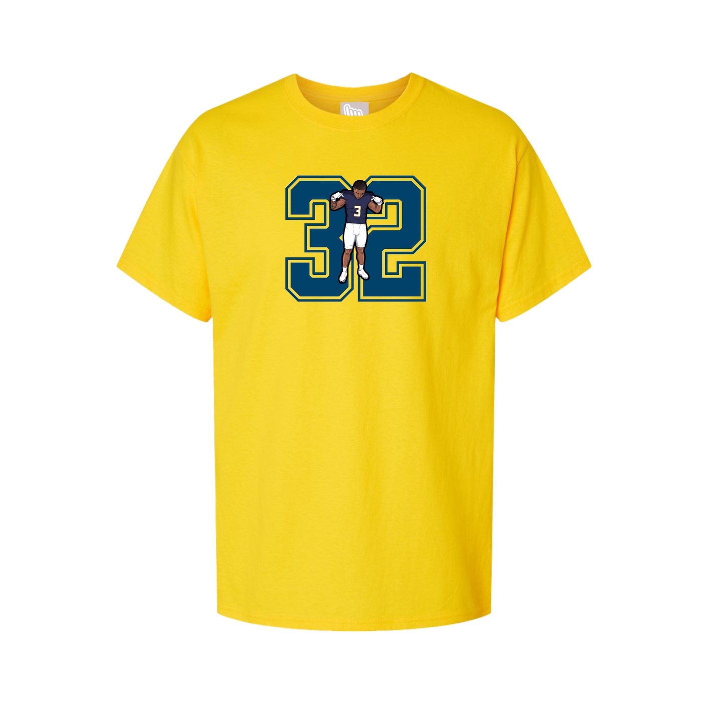 Youth Tee — Number in Gold