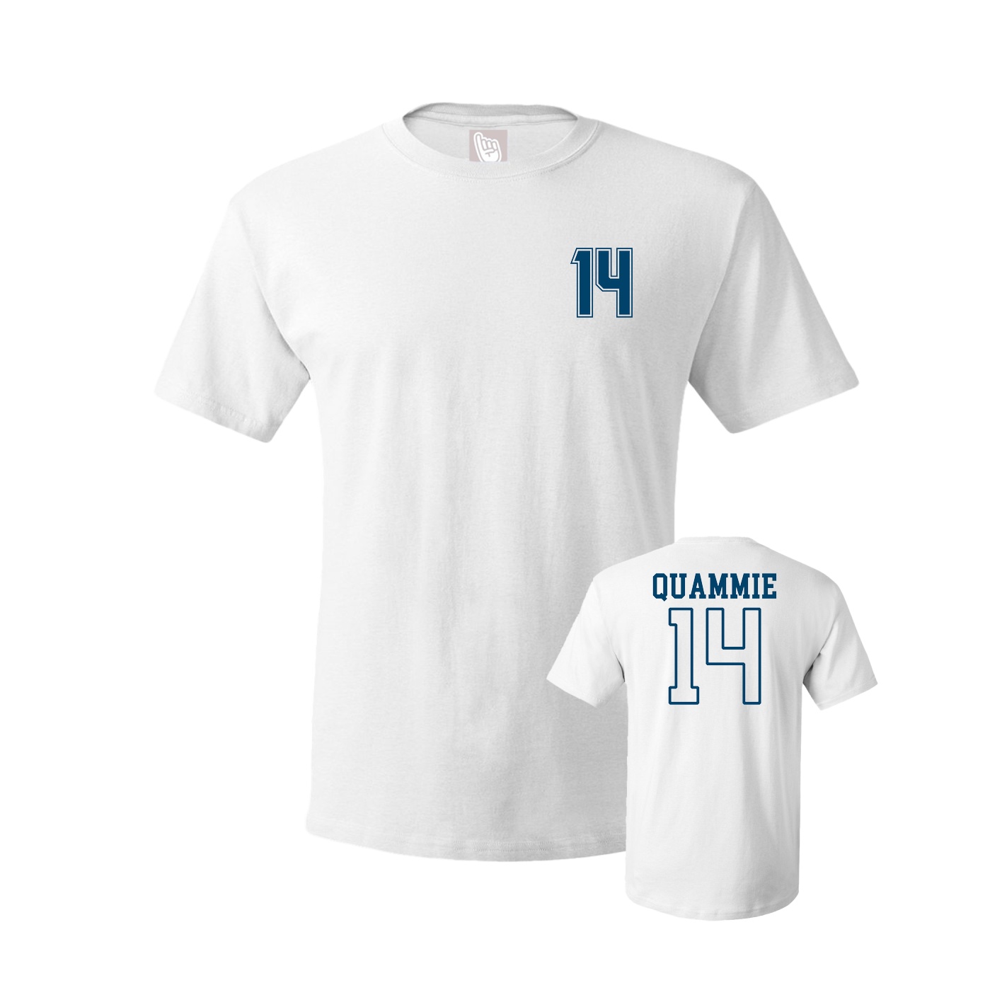 Youth Tee — Chest Back in White