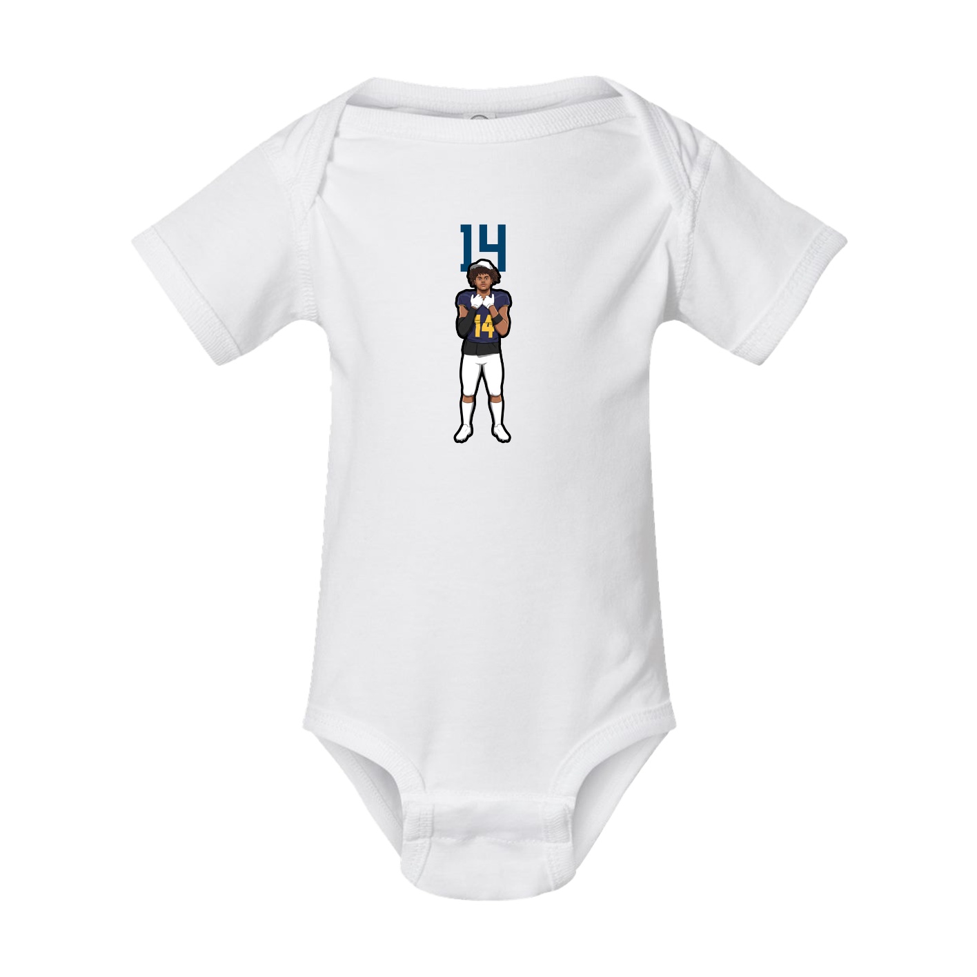 Baby Onesie — Number Top in White