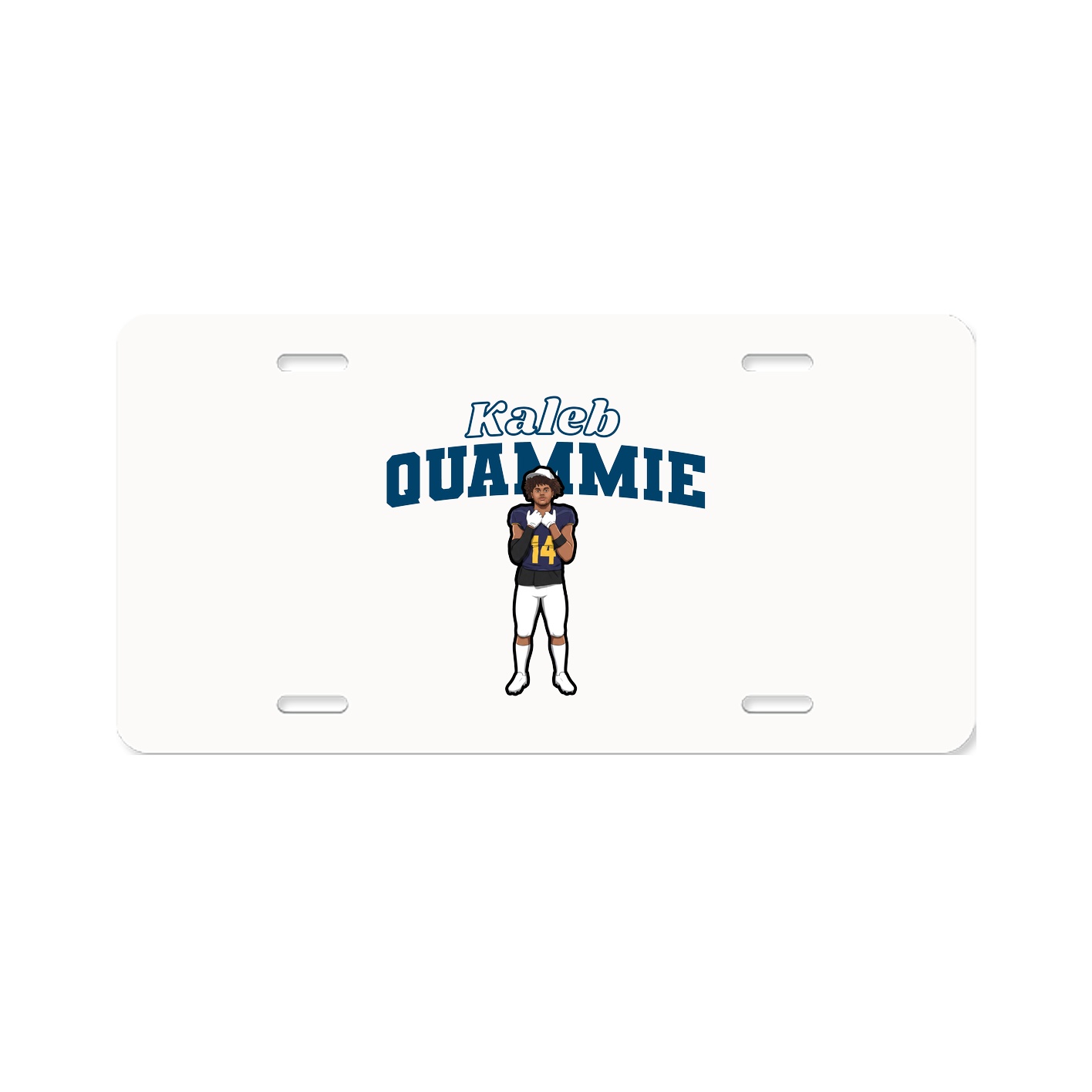 License Plate — Name Arch in Classic