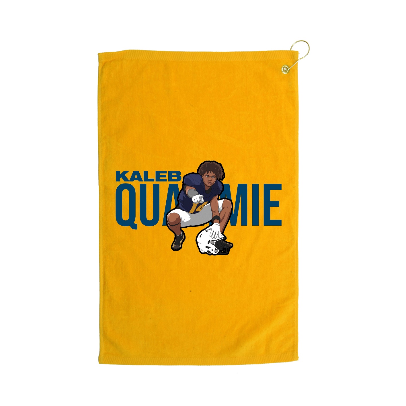 Golf Towel — Player Name in Gold