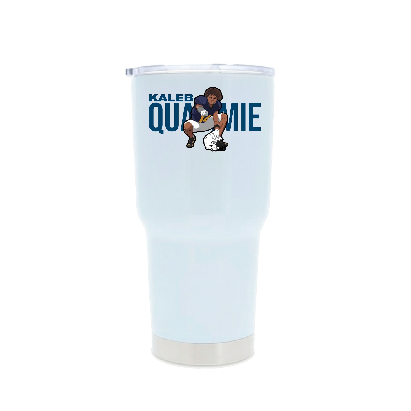 30oz Stainless Steel Tumbler — Player Name in White