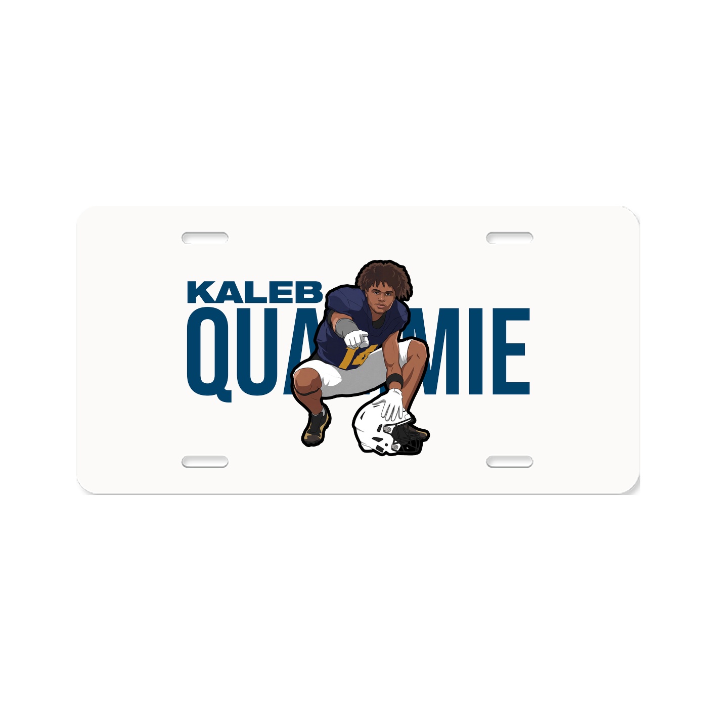 License Plate — Player Name in Classic