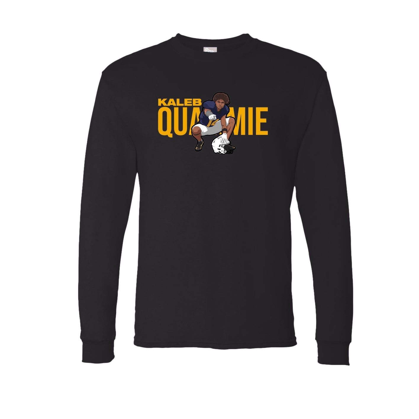Long Sleeve Tee — Player Name in Black