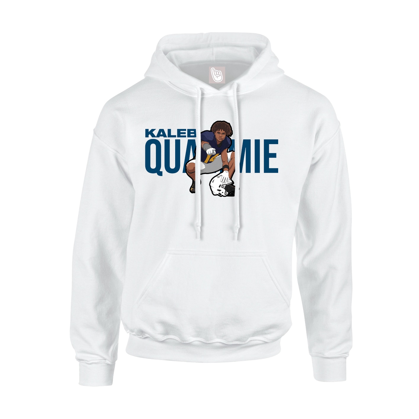 Youth Hoodie — Player Name in White
