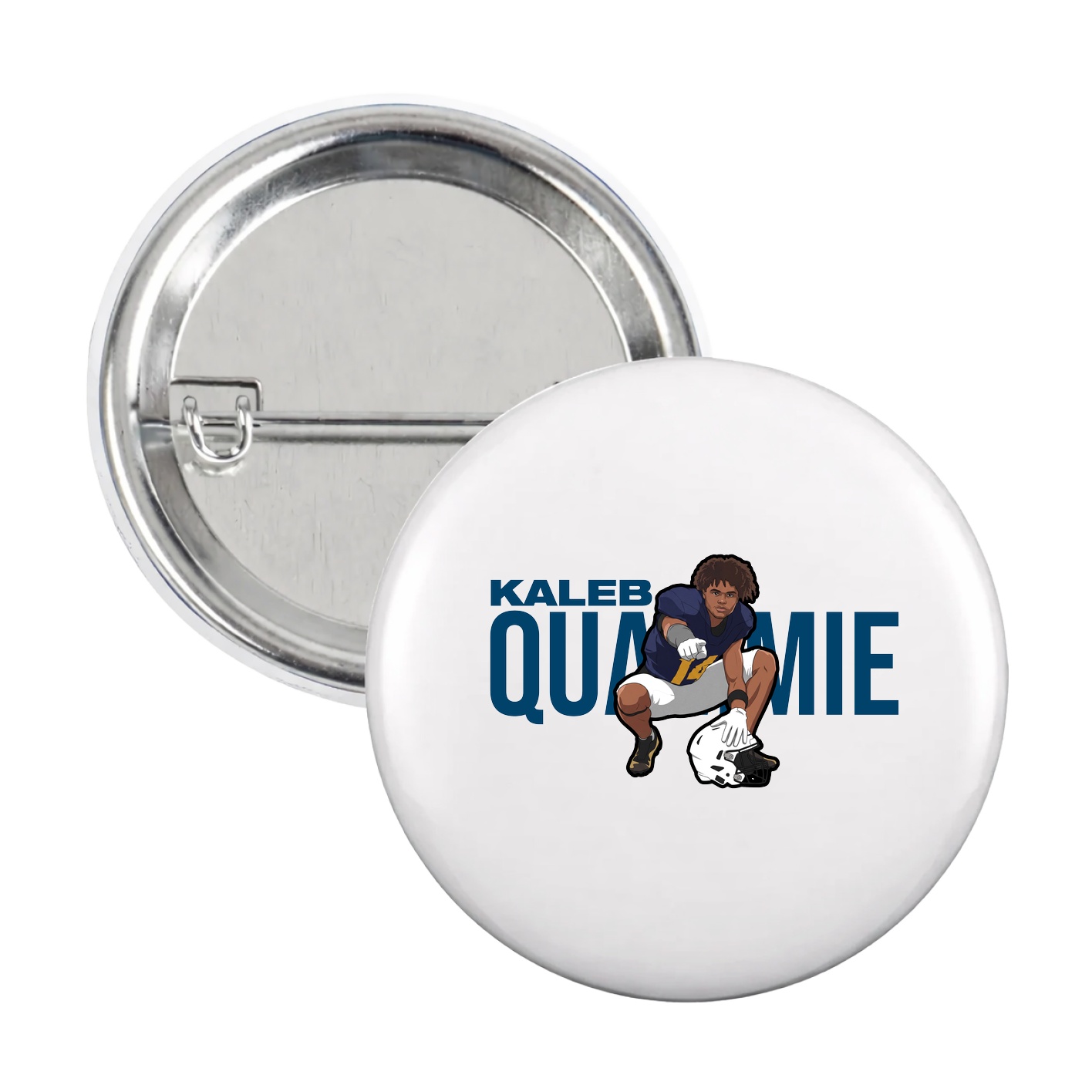 Game Day Button — Player Name in White