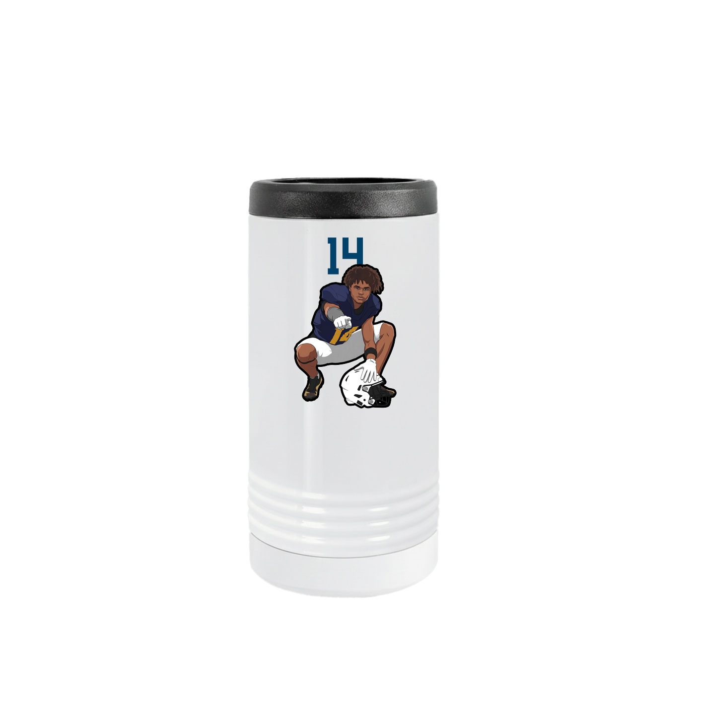 Slim Beverage Holder — Number Top in White