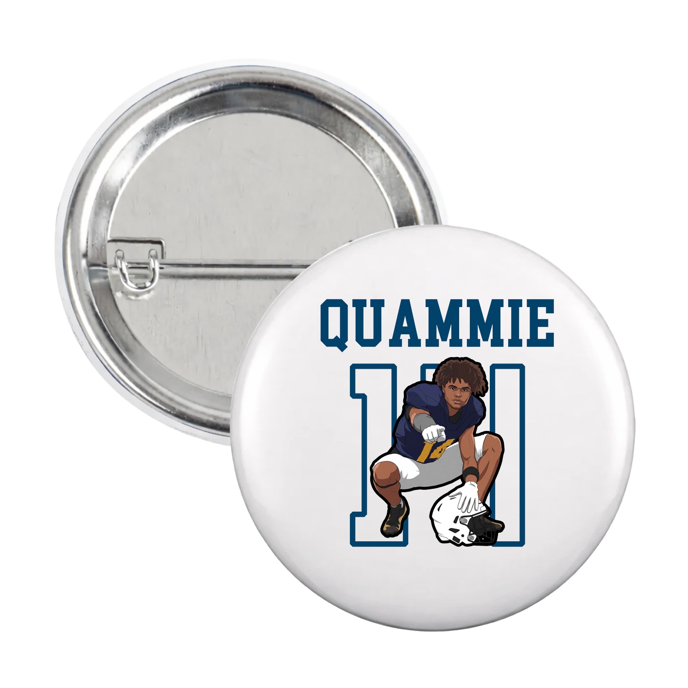 Game Day Button — Shirsey in White
