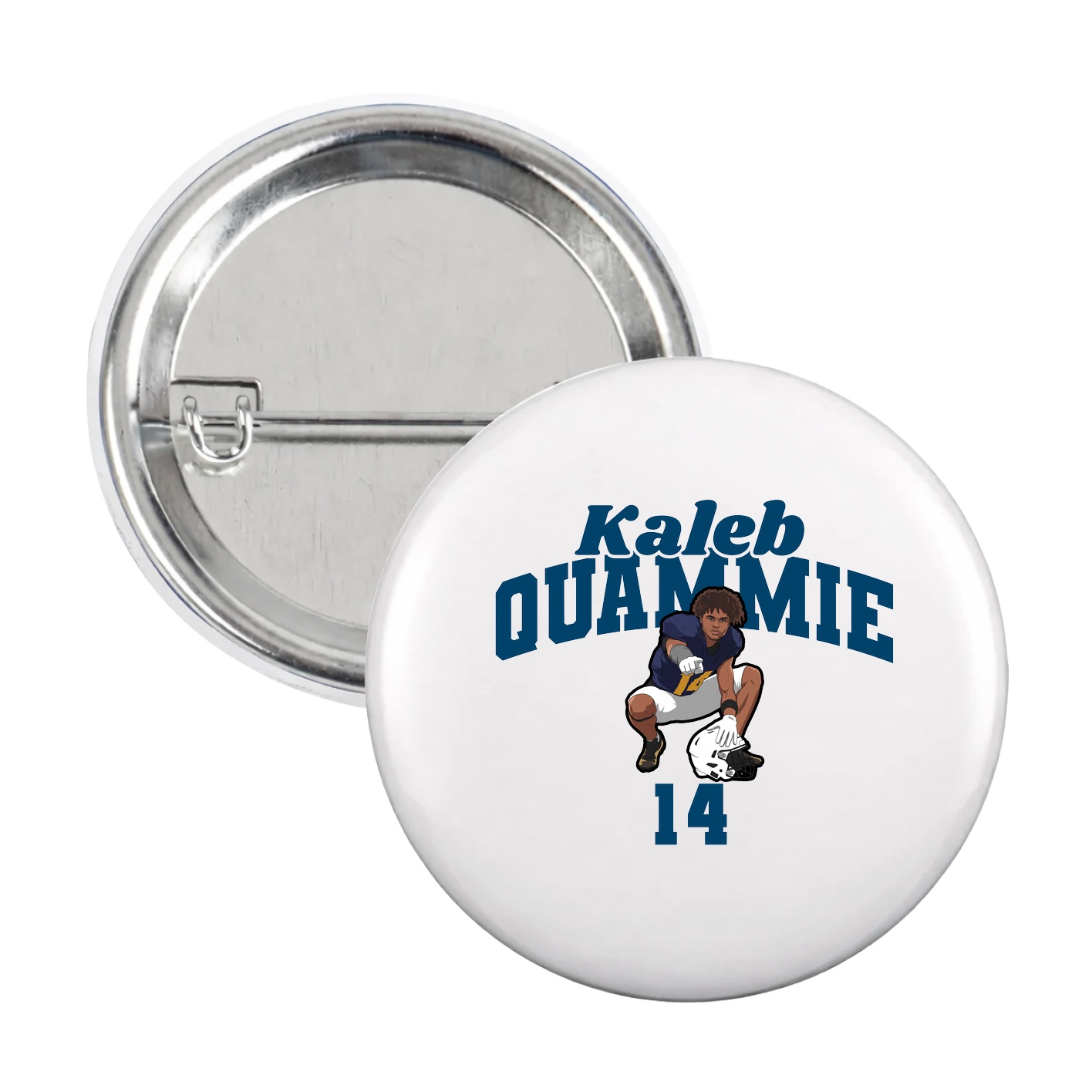 Game Day Button — Signature Arch in White