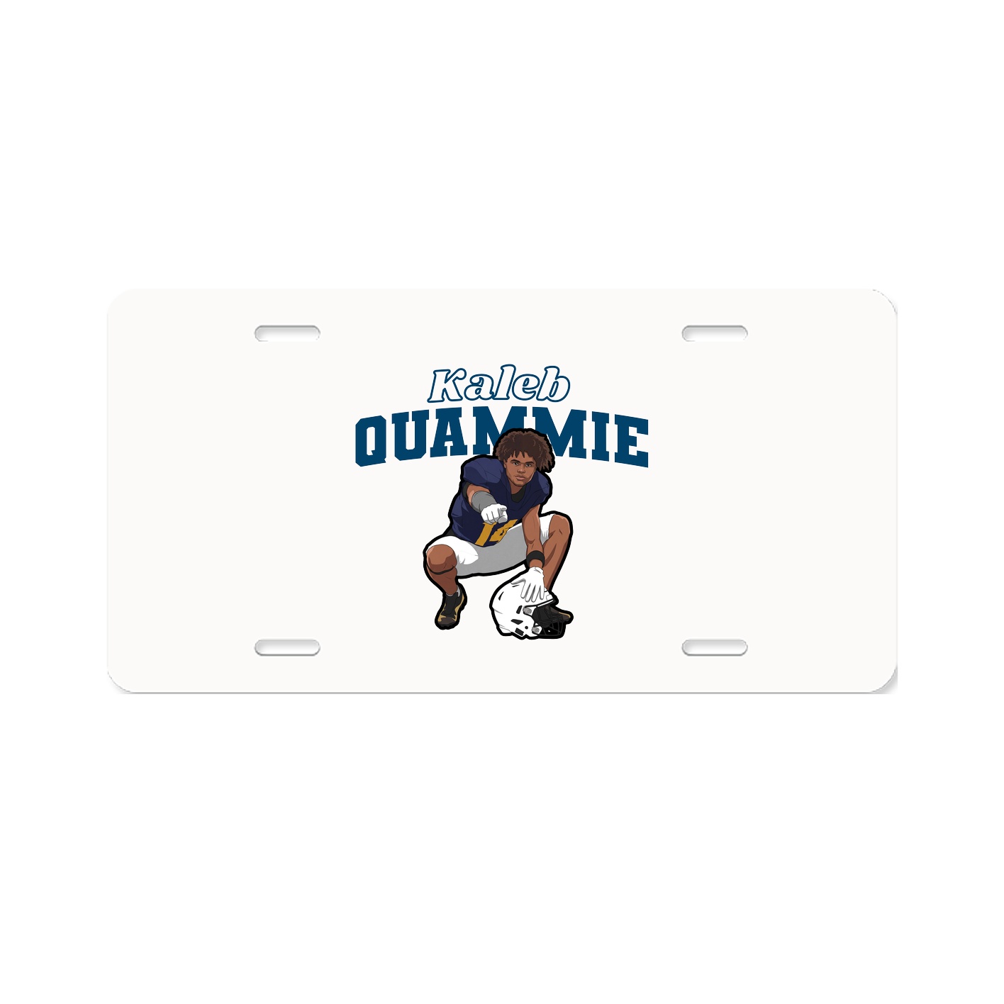 License Plate — Name Arch in Classic