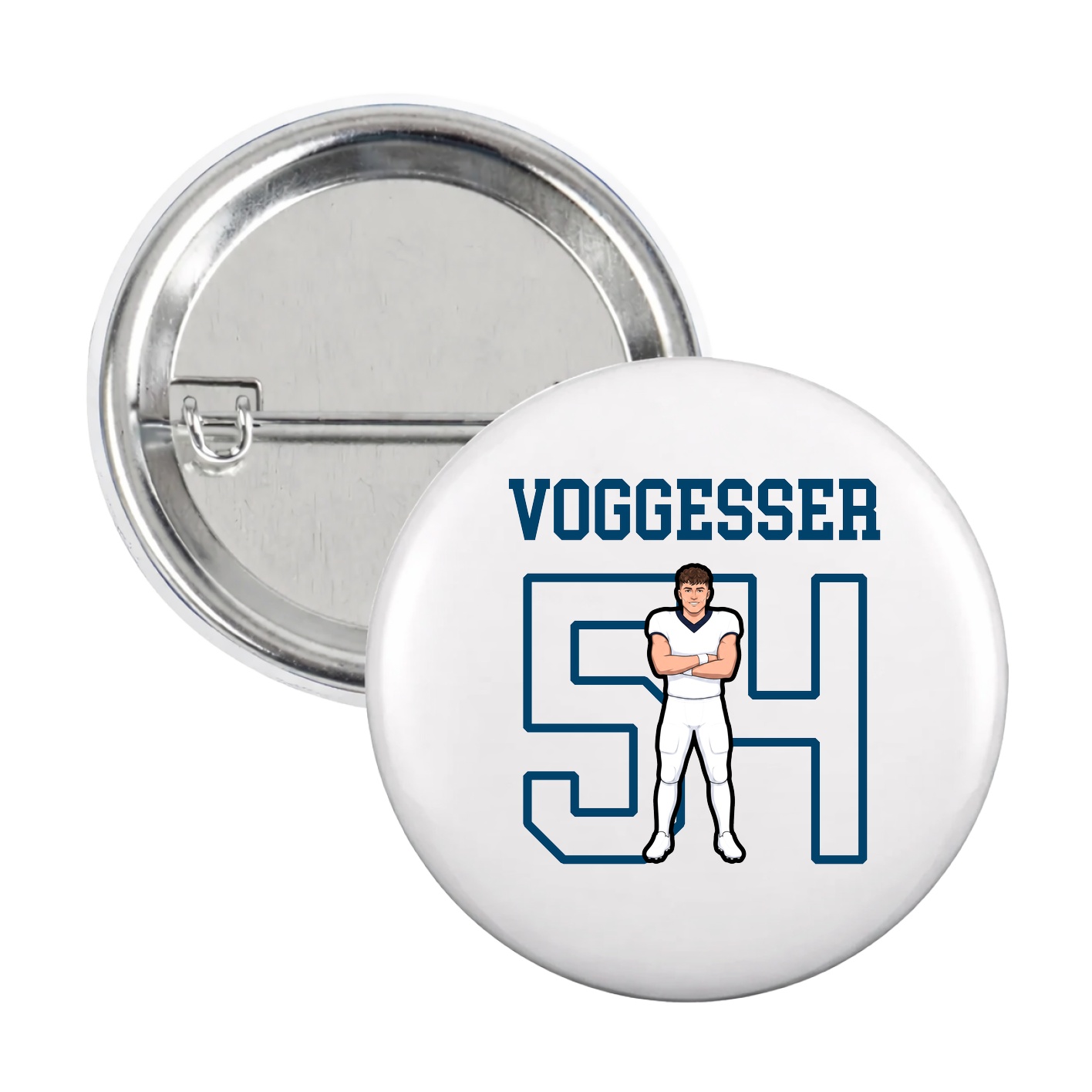Game Day Button — Shirsey in White