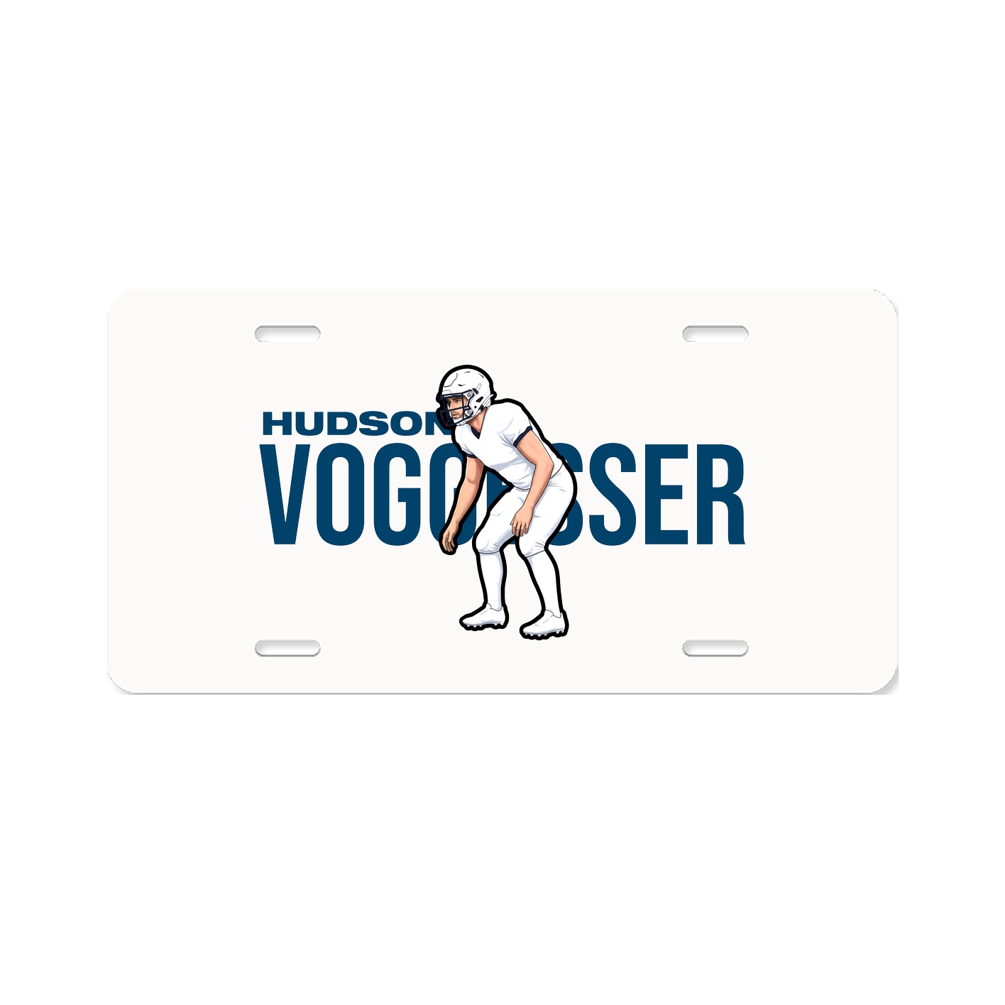 License Plate — Player Name in Classic