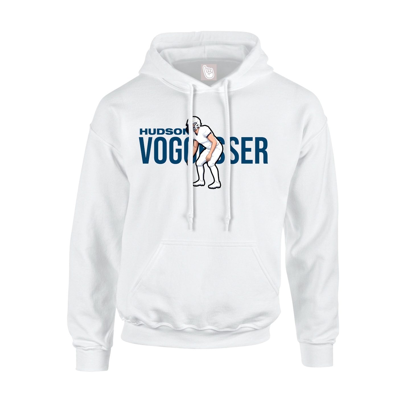 Hoodie — Player Name in White