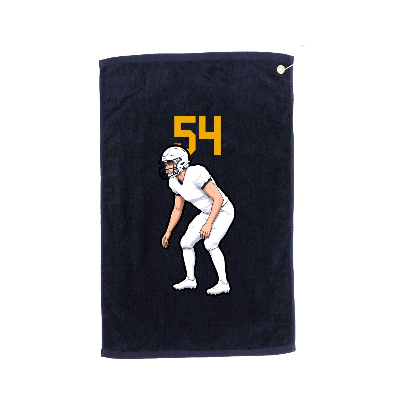 Golf Towel — Number Top in Navy