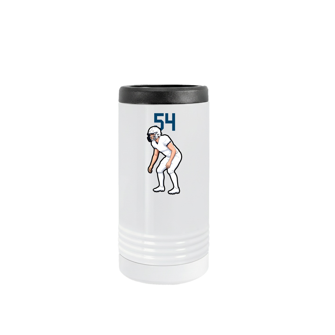 Slim Beverage Holder — Number Top in White