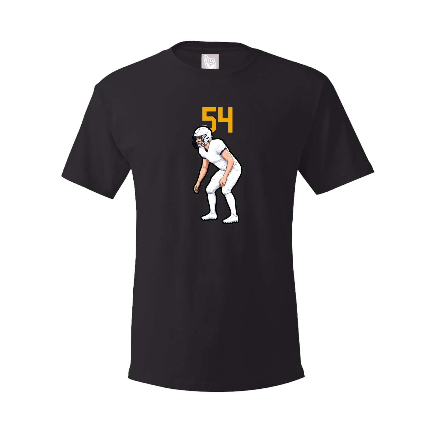 Youth Tee — Number Top in Black