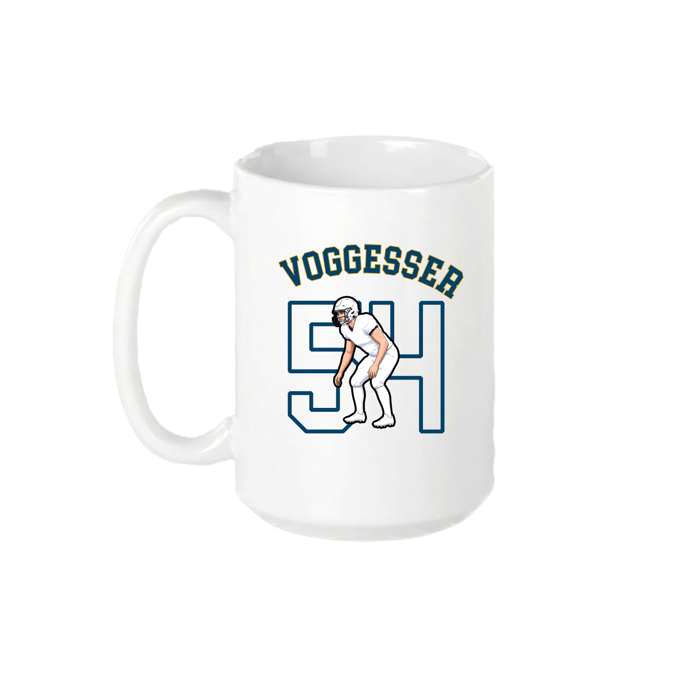 15oz Coffee Mug — Shirsey Arch in White