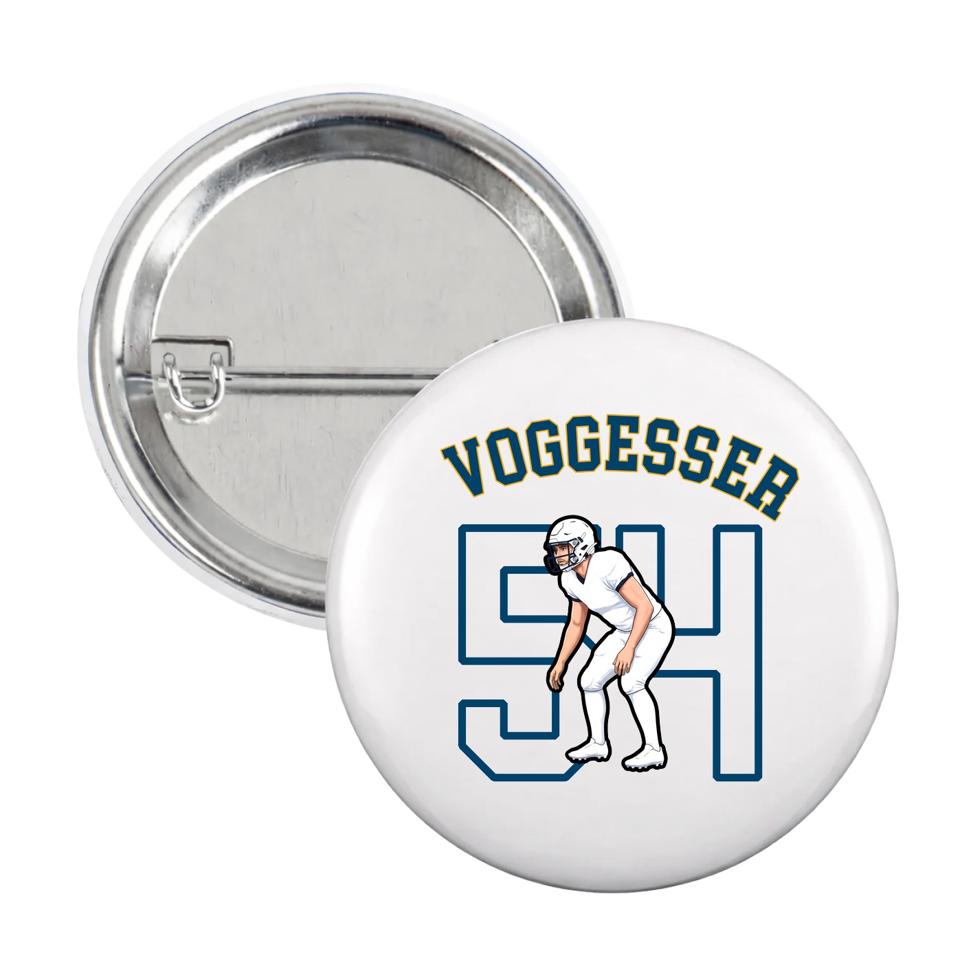 Game Day Button — Shirsey Arch in White