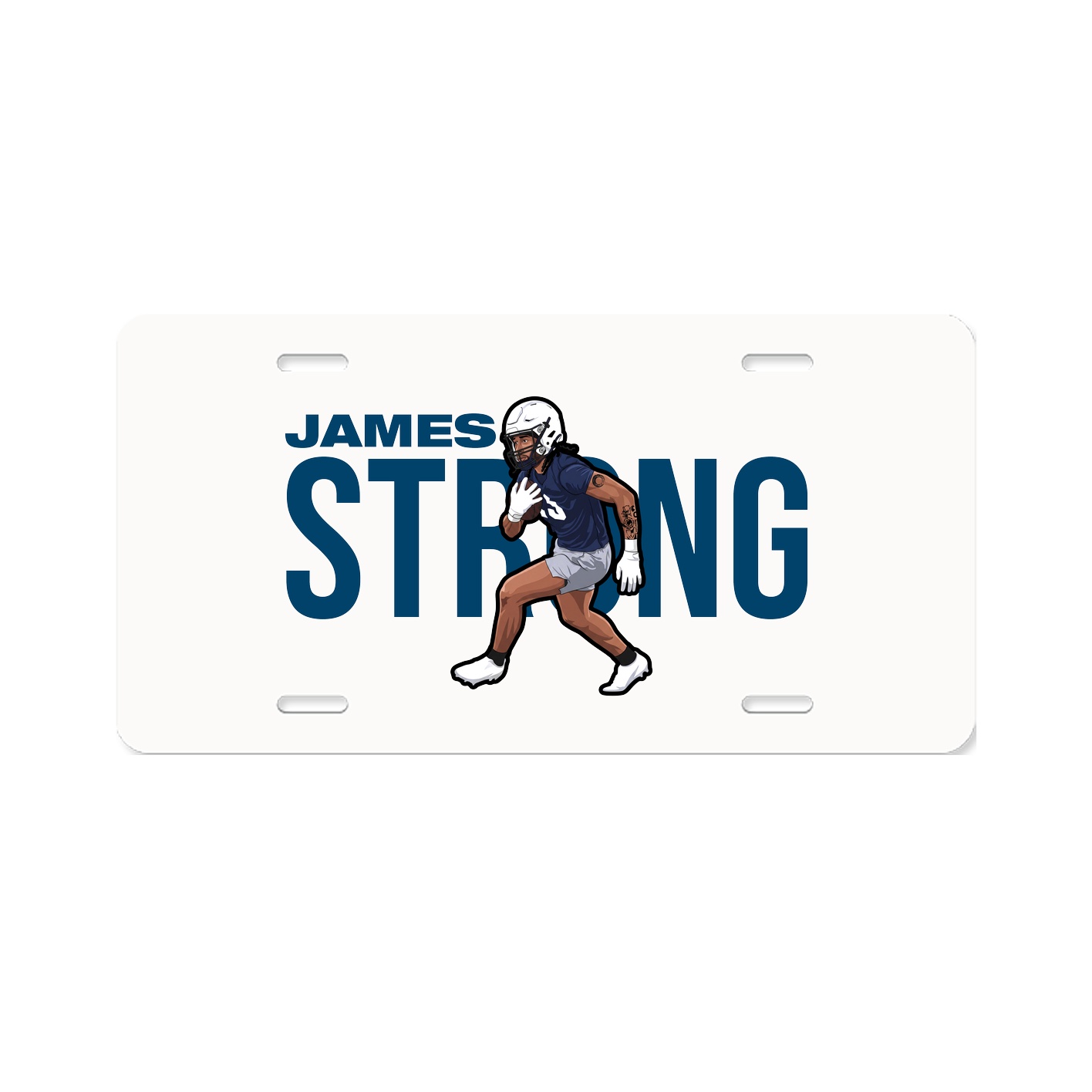 License Plate — Player Name in Classic