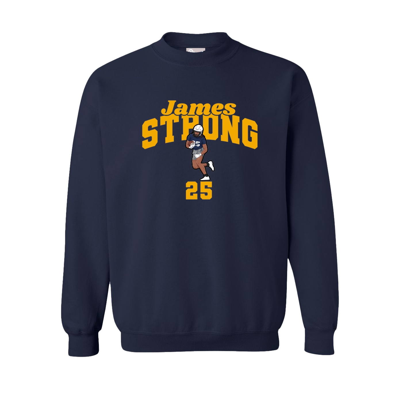 Fleece Crew — Signature Arch in Navy