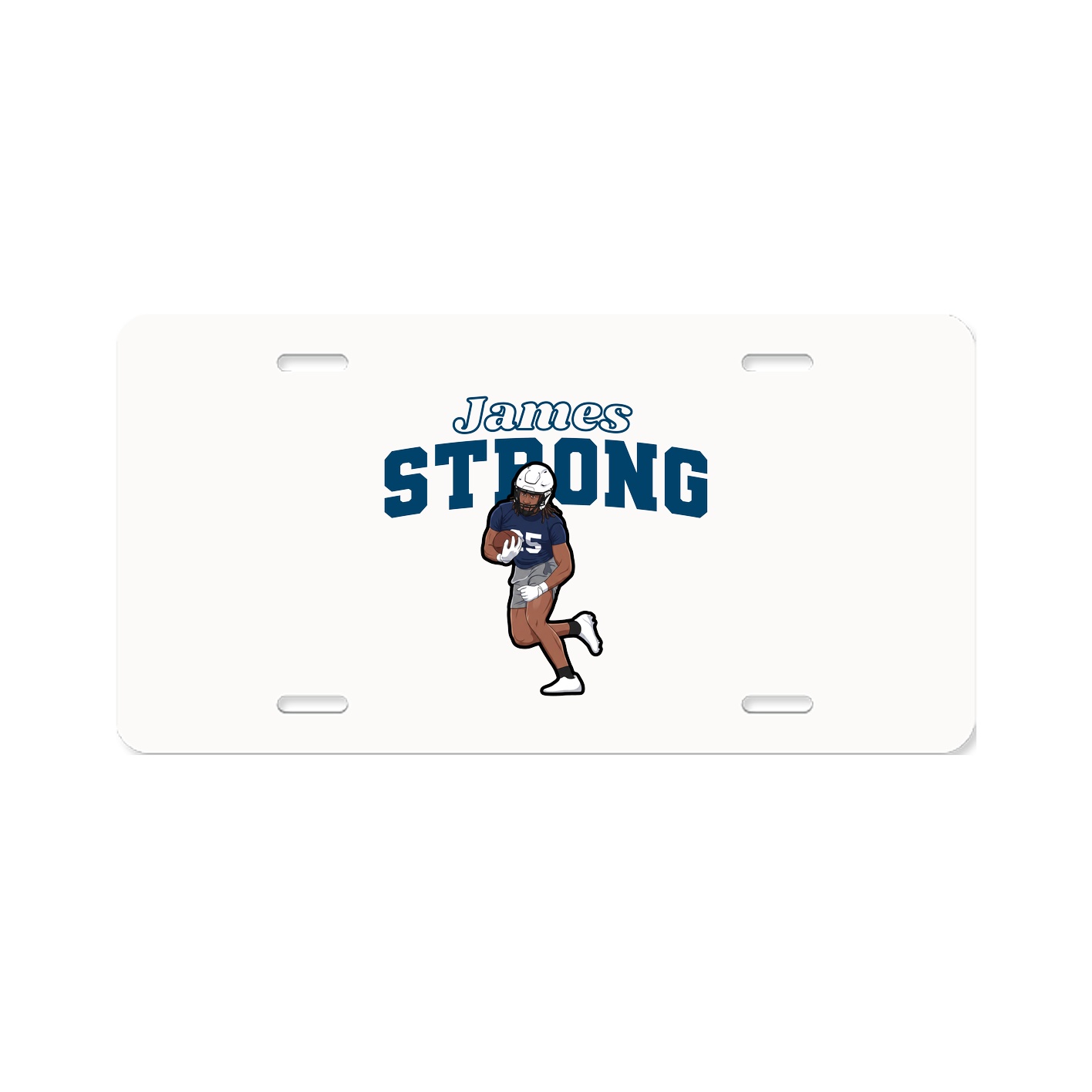 License Plate — Name Arch in Classic