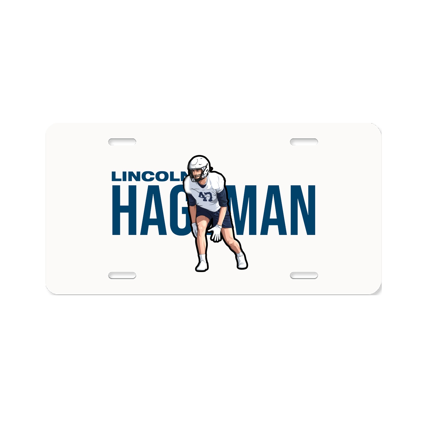 License Plate — Player Name in Classic