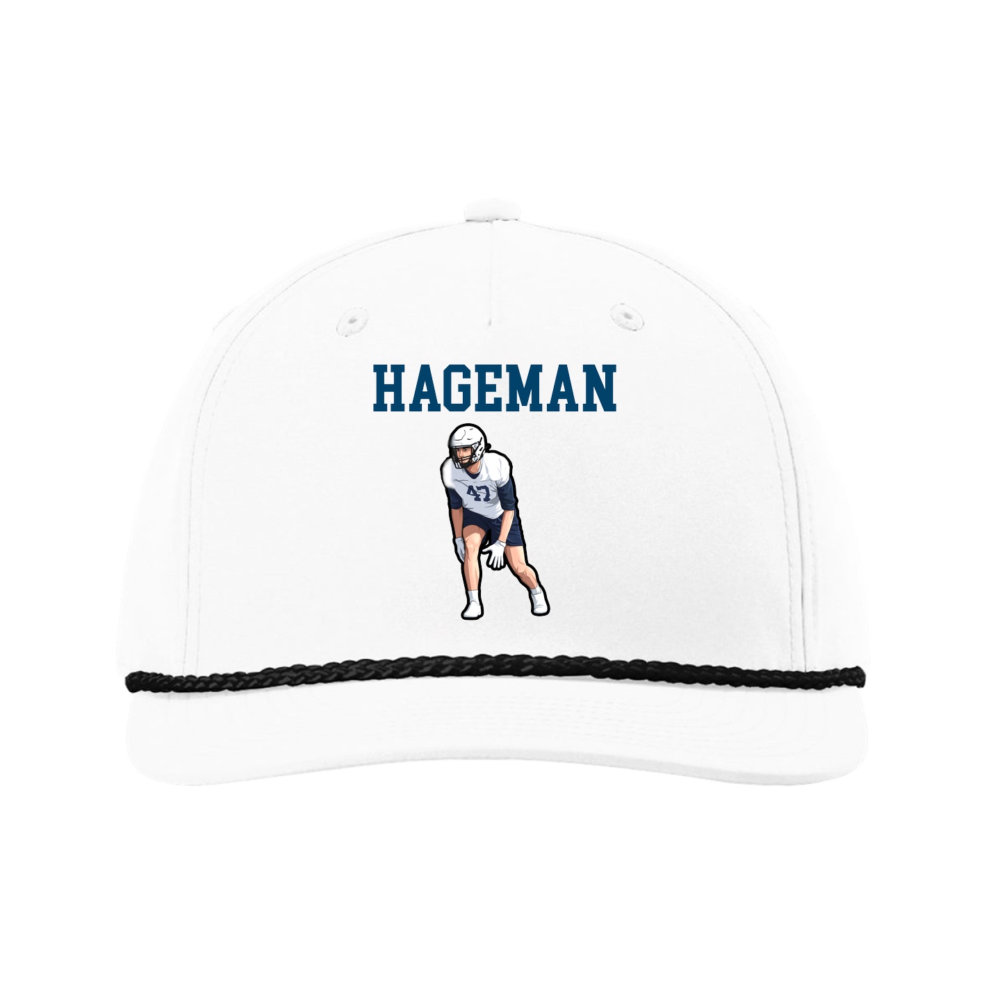 Five-Panel Classic Rope Cap — Shirsey in White