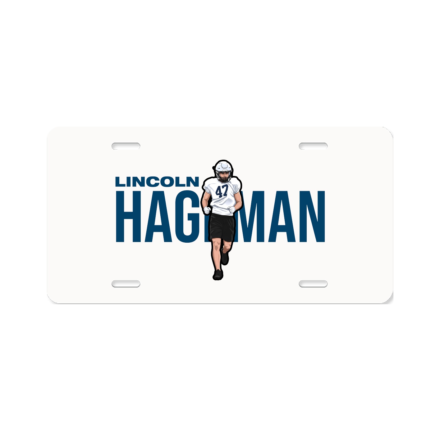 License Plate — Player Name in Classic
