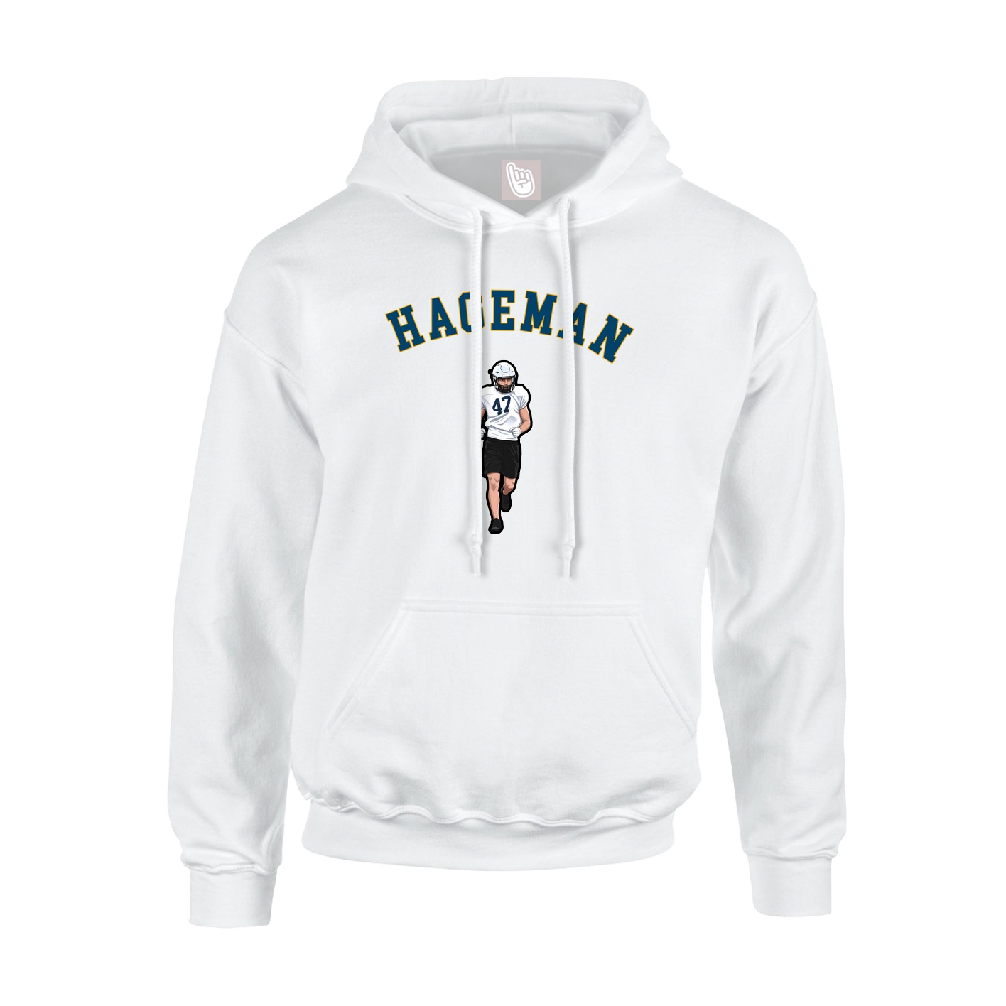 Hoodie — Shirsey Arch in White