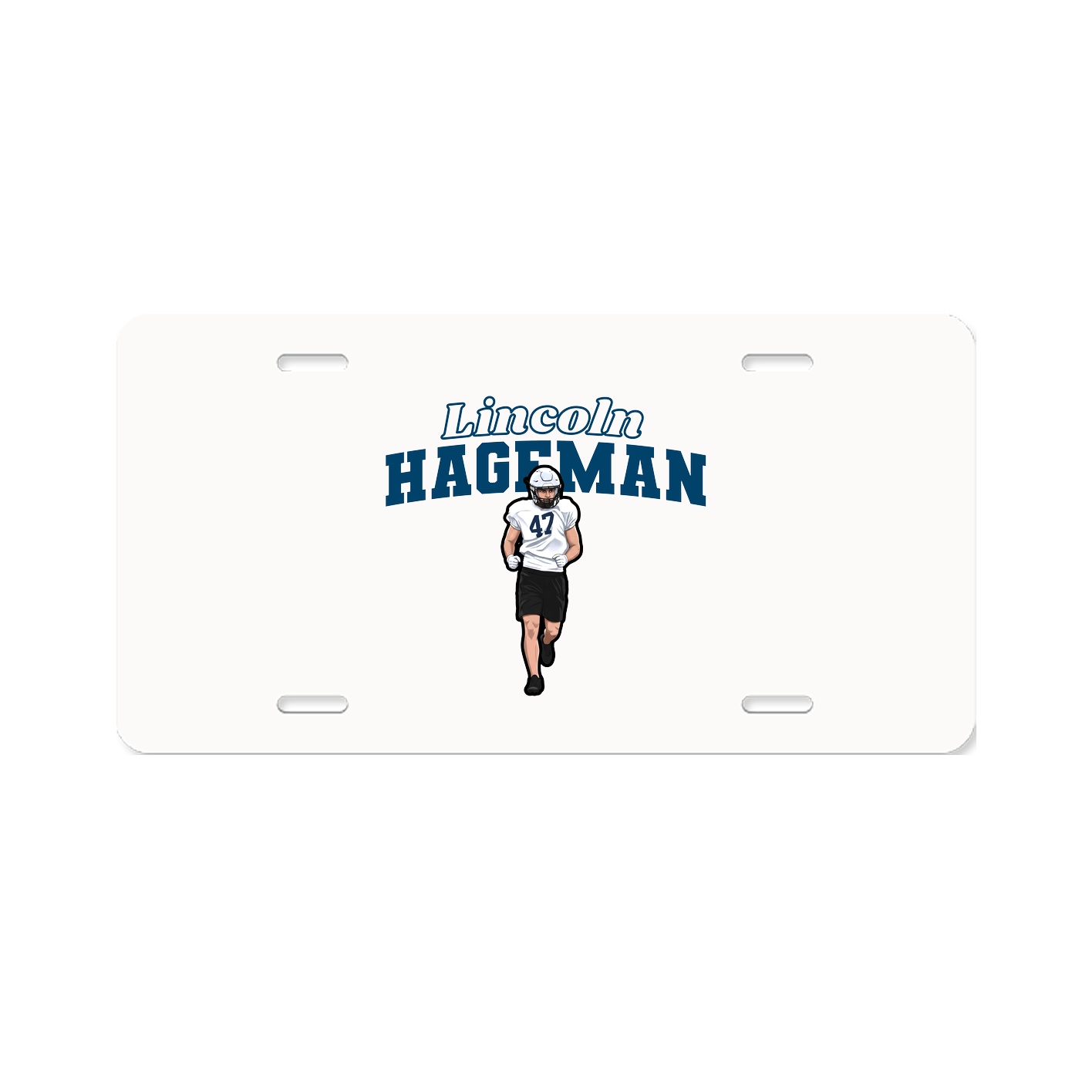 License Plate — Name Arch in Classic