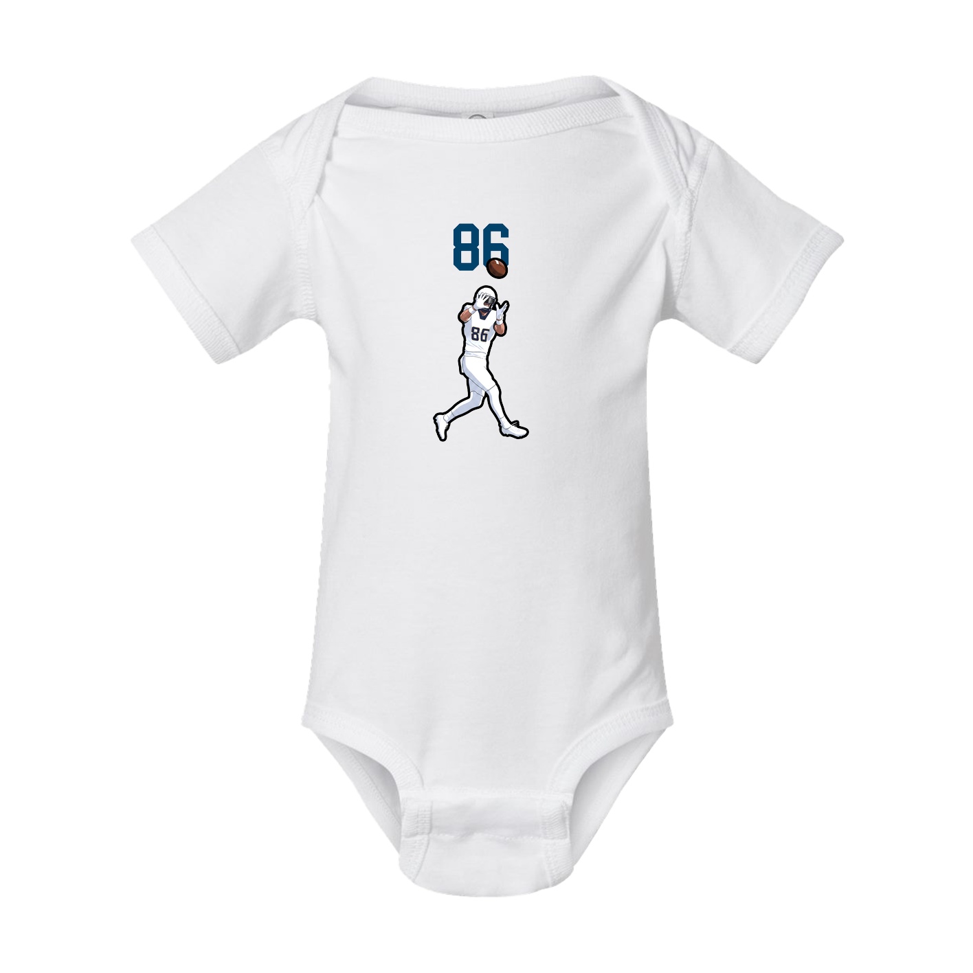 Baby Onesie — Number Top in White