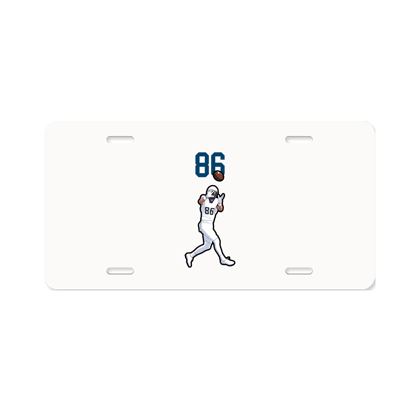 License Plate — Number Top in Classic
