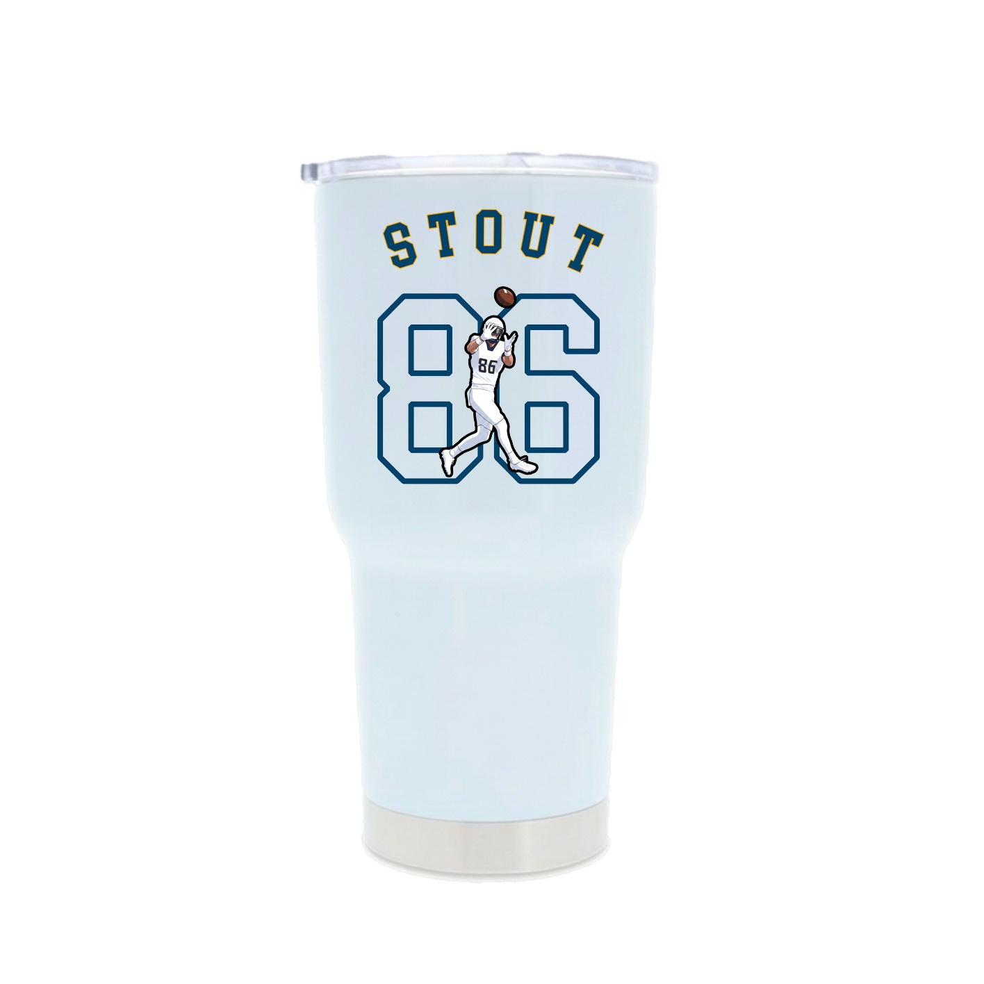 30oz Stainless Steel Tumbler — Shirsey Arch in White