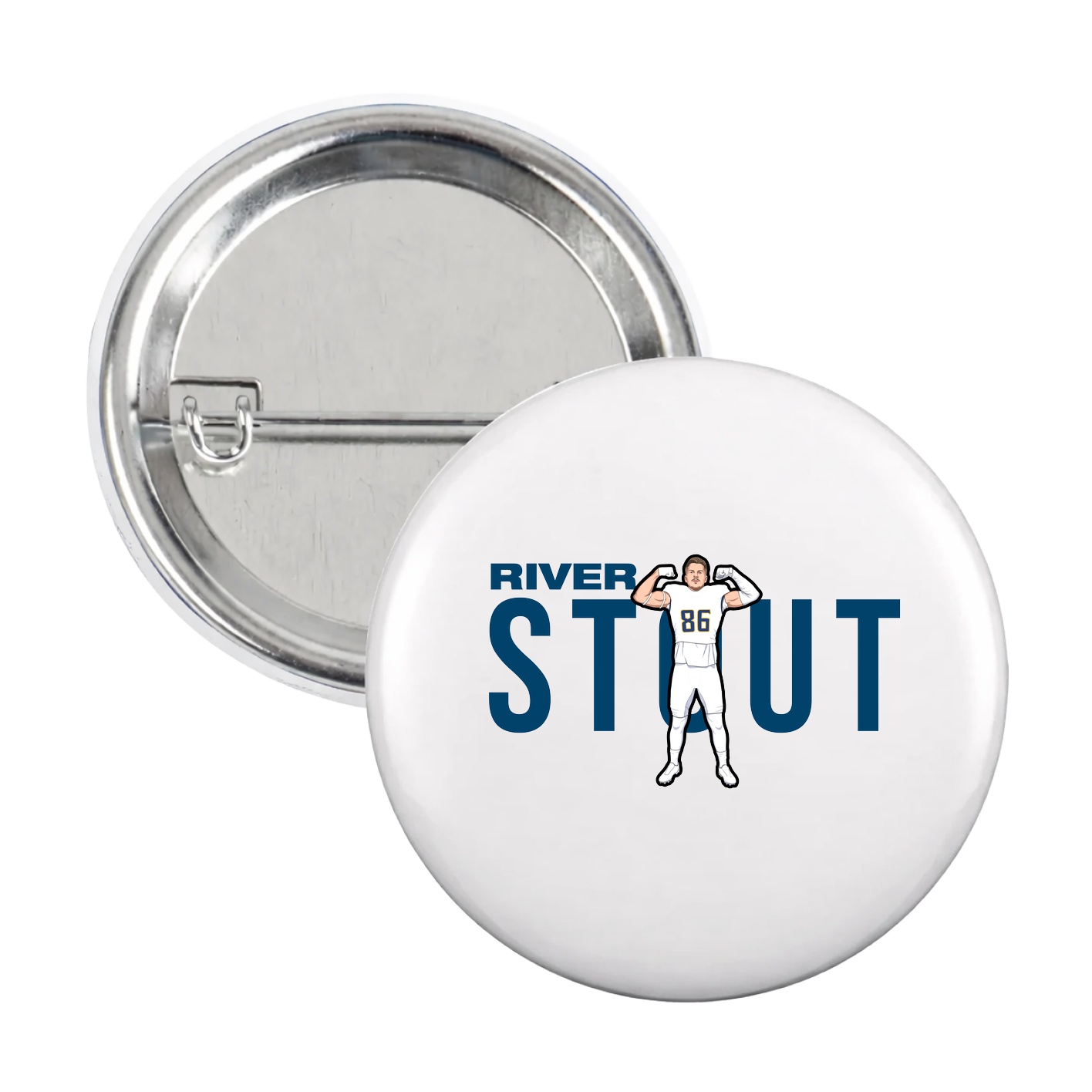 Game Day Button — Player Name in White