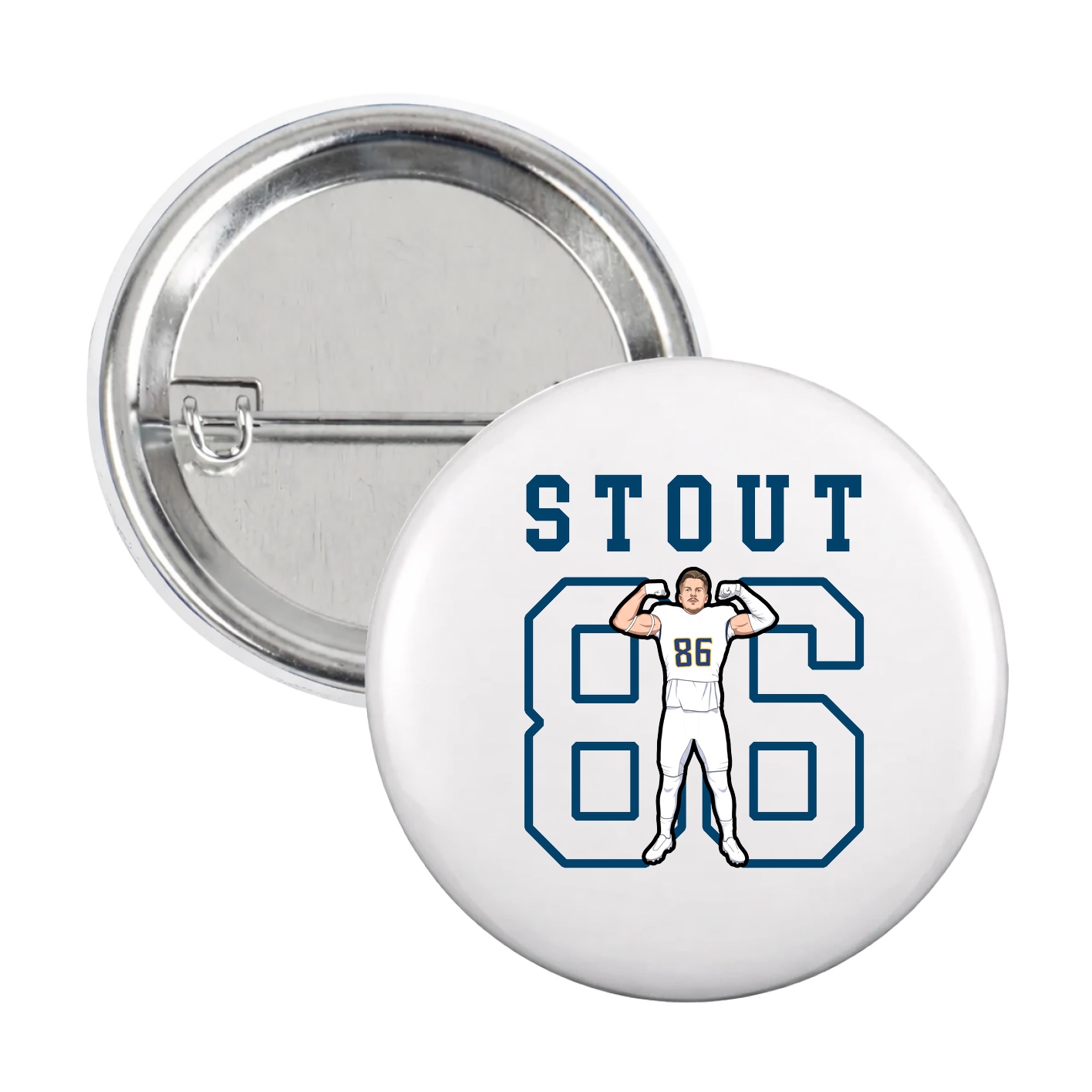 Game Day Button — Shirsey in White