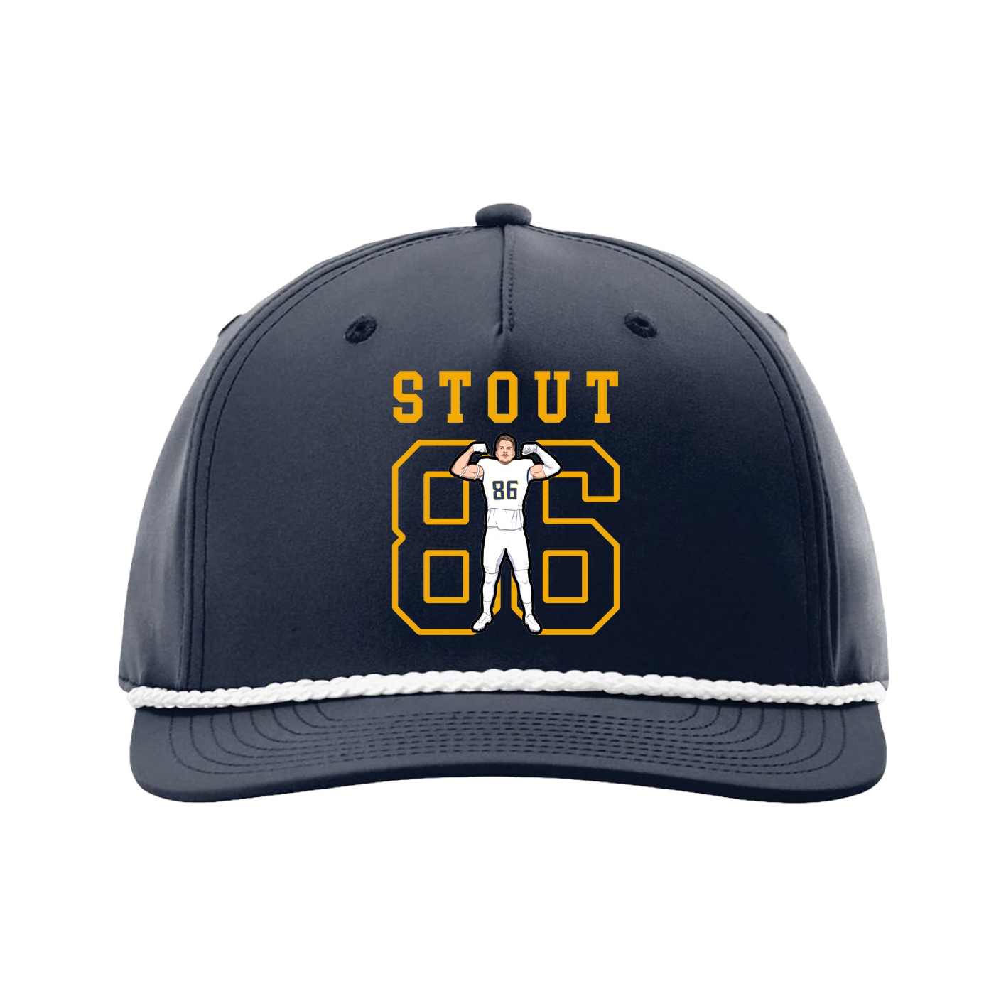 Five-Panel Classic Rope Cap — Shirsey in Navy