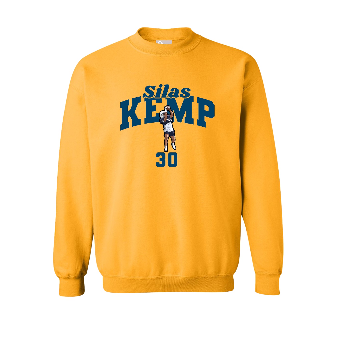 Fleece Crew — Signature Arch in Gold