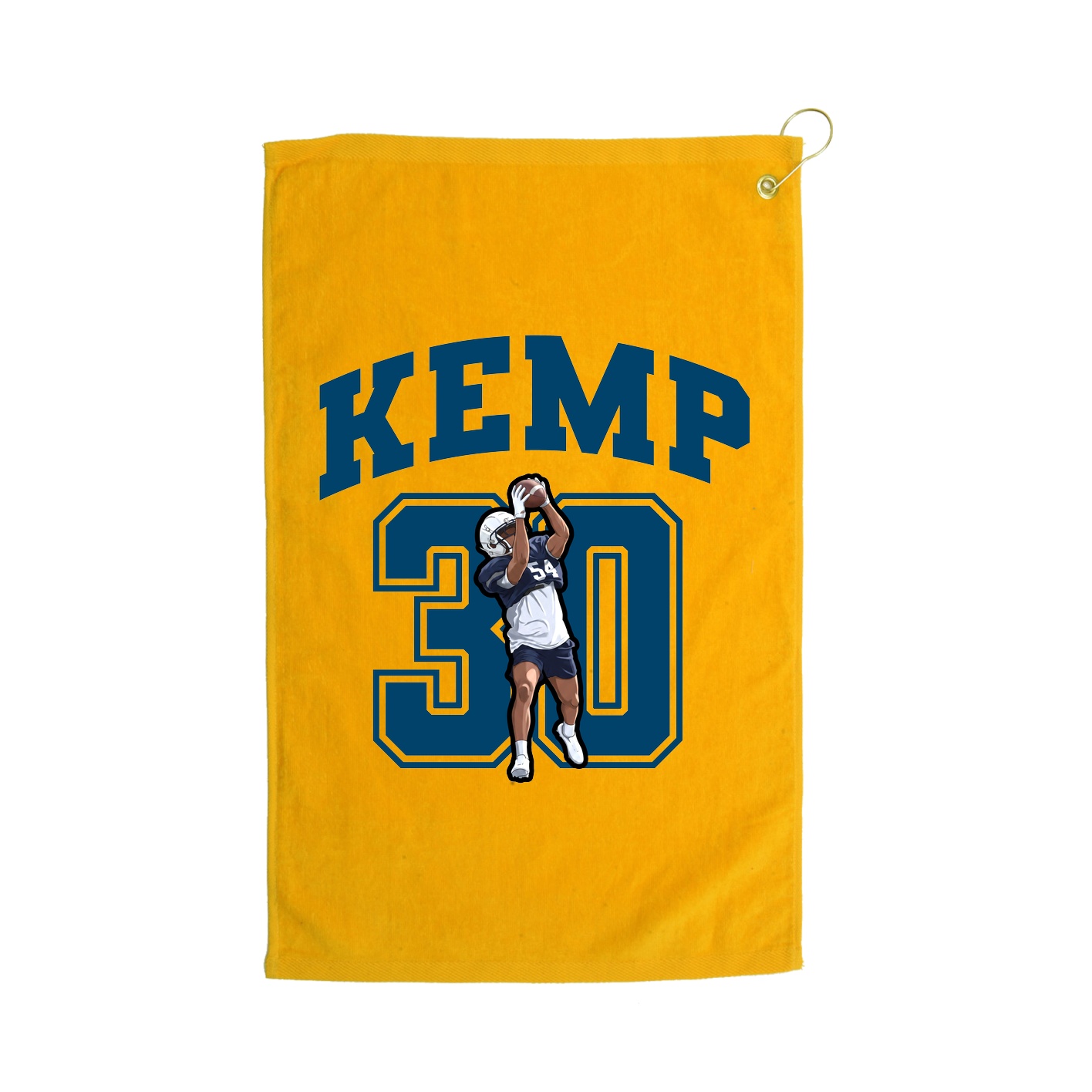 Golf Towel — Number in Gold