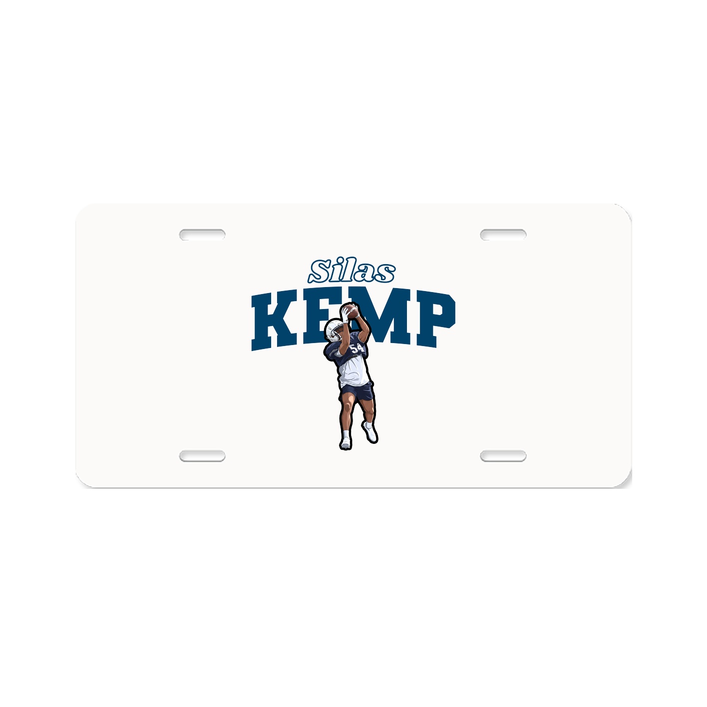 License Plate — Name Arch in Classic