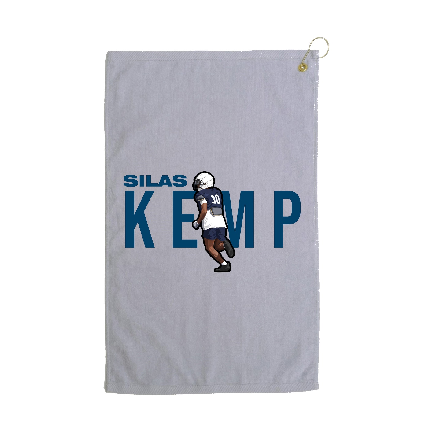 Golf Towel — Player Name in Grey