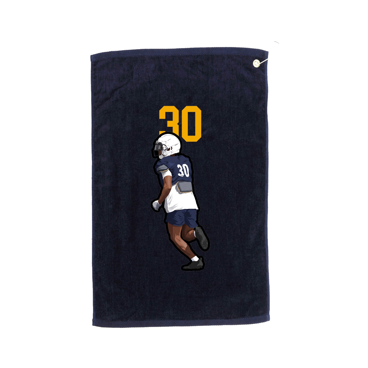 Golf Towel — Number Top in Navy