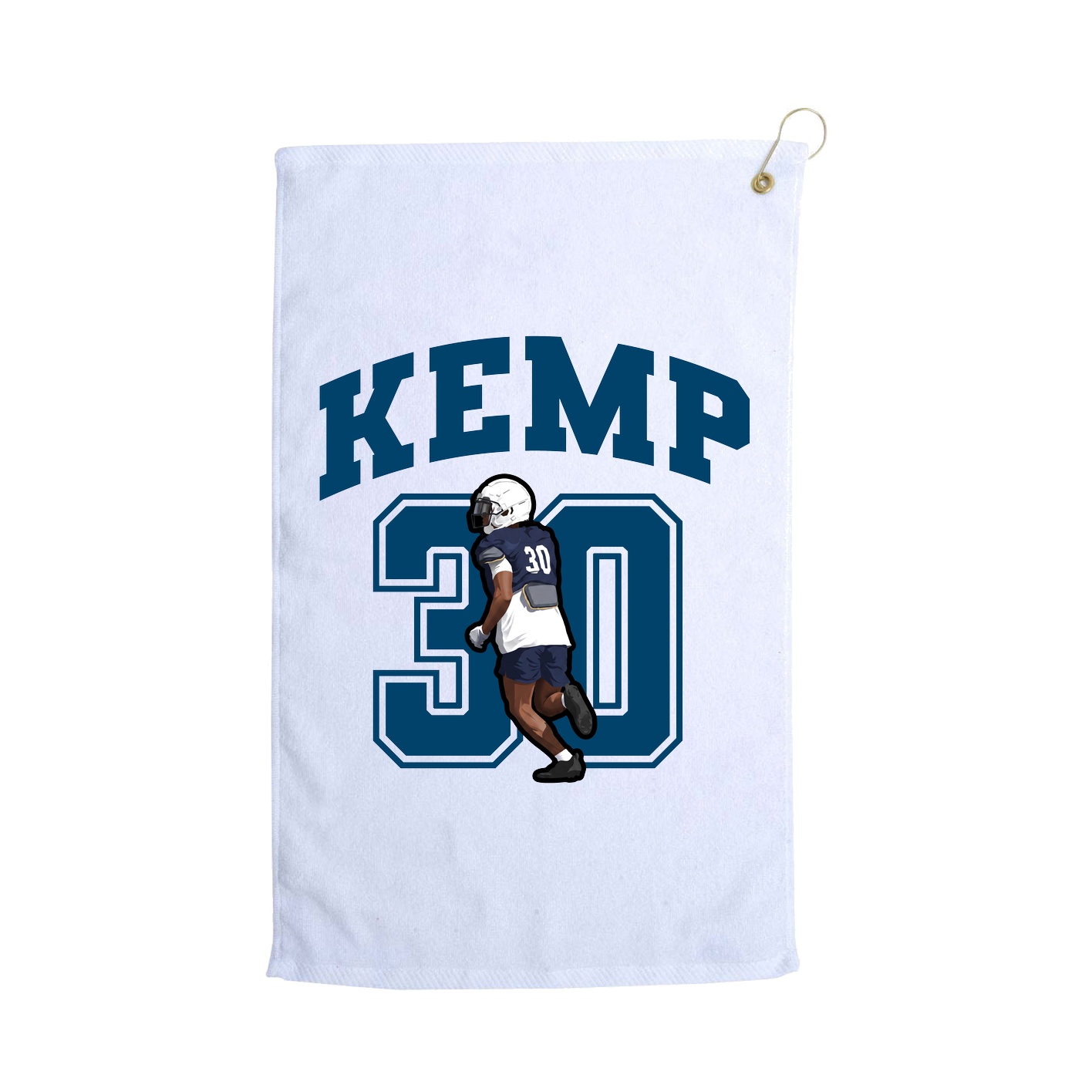 Golf Towel — Number in White