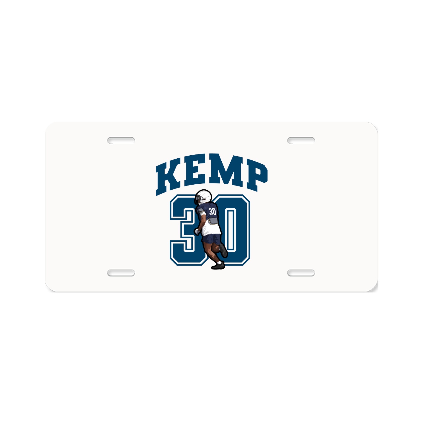 License Plate — Number in Classic
