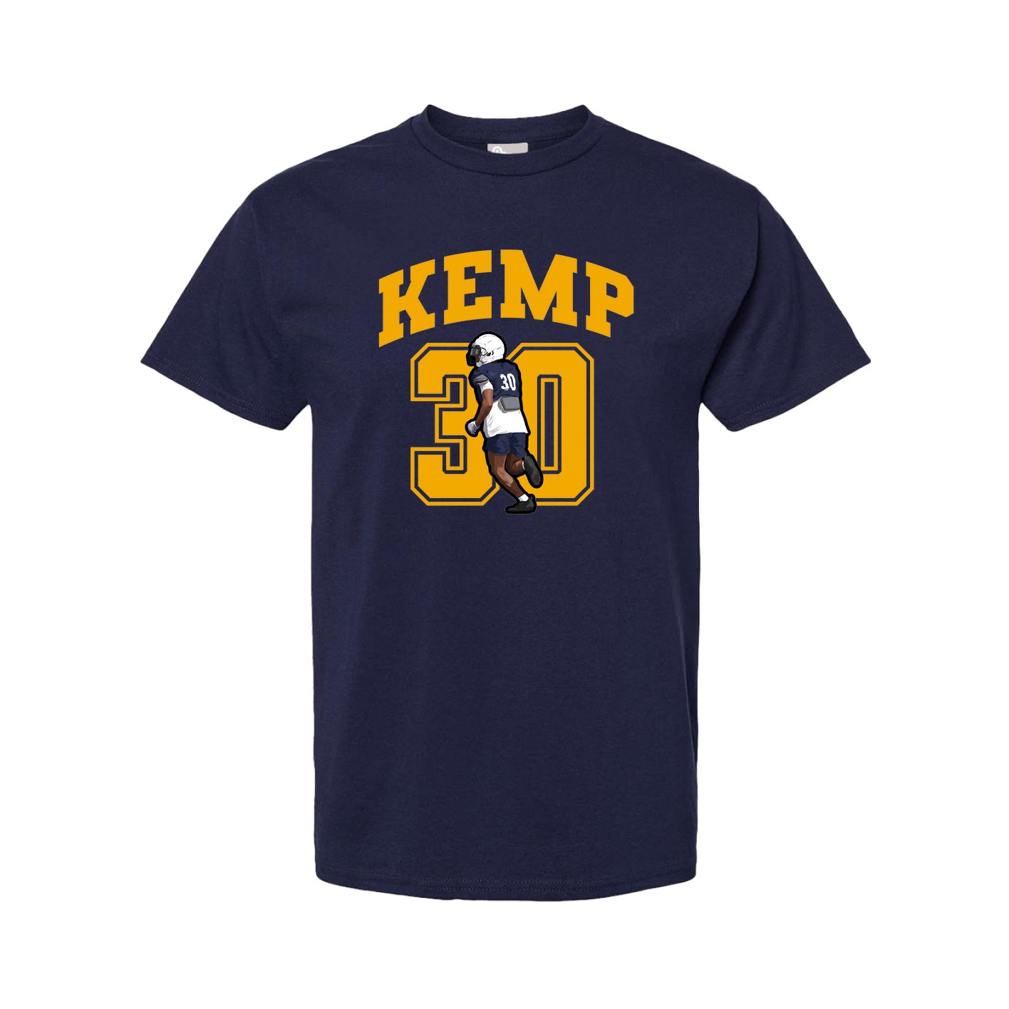 Youth Tee — Number in Navy
